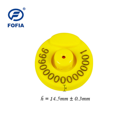 FOFIA RFID 電子耳タグ 牛羊のための温度計付き動物追跡タグ