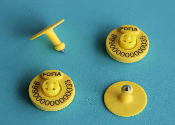 ICAR Certified 134.2kHz FDX-B RFID Electronic Ear Tag With 320N Tension For Livestock Identification And Animal Tracking