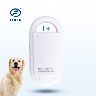 ホワイトUSB動物マイクロチップスキャナー 6cm 134.2KHz 犬用のデータ保存なし 動物用RFIDリーダー