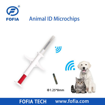 Fofia 2026 ホットセール RFID 134.2kHz 動物ID マイクロチップ 統合型耳タグ ZS009 牛ペット注射用防水