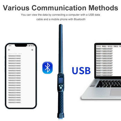 ISO11784/5 RFIDハンドヘルド 134.2khz ロングレンジ Uhf RFIDリーダー 牛耳タグスティックリーダー