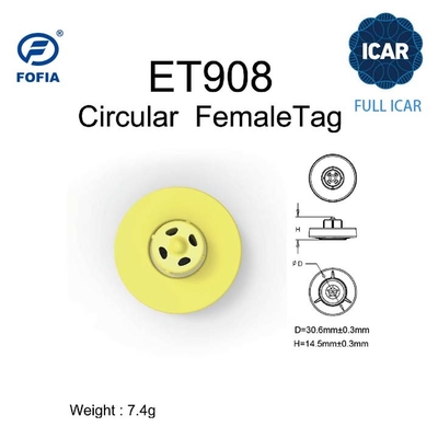 FULL ICAR ET908 BLE Reader サポート付き動物識別用の円形耳タグ ISO11784/5 ICARコードは共有されていません