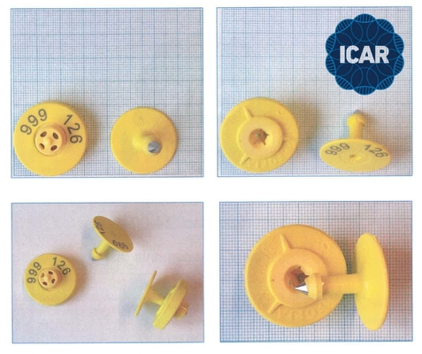 ISO11784/5 未共有ICARコード BLEリーダーとFULL ICAR ET908円形サポート付き動物識別用のRFID耳札