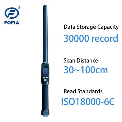 ISO11784 85 FDX B HDX および ID64 タグをサポートするコンパクト RFID スティック リーダー、Bluetooth 5 および防水ハウジング付き