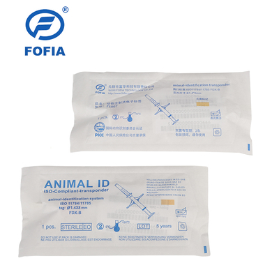 ISO11784/5 FDX-B 動物の健康と福祉のための動物識別マイクロチップと温度モニタリングとISO11784/5 FDX-B規格