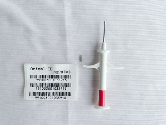 HT003 マイクロチップ注射器キット – ISO FDX-B RFIDチップ（家畜用温度センサー付き）