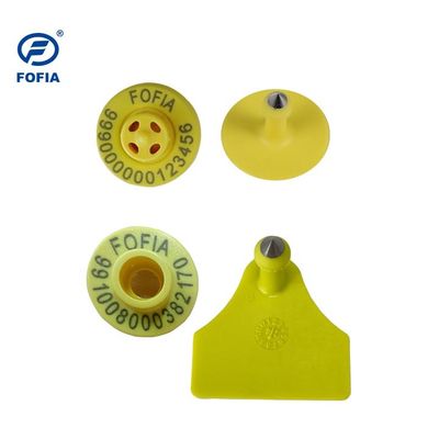 カスタマイズ可能なプラスチック製羊耳タグ、家畜個体識別用