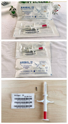 RFID FDX-B 1342khz Animal Glass Tube Syringe Microchip Injector 2125x12mm ICAR Non Shared Code Pet Tracking Instrument