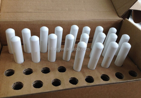 バイオセラミック RFID 牛耳札 15 ビットコードレーザーエッチング 134.2kHz 防水動物識別ボラスタグ