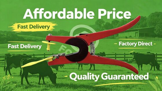 ET915 電子耳タグと互換性のあるさまざまな動物の識別用の耐久性のある耳タグ アプリケーターは農場に便利です