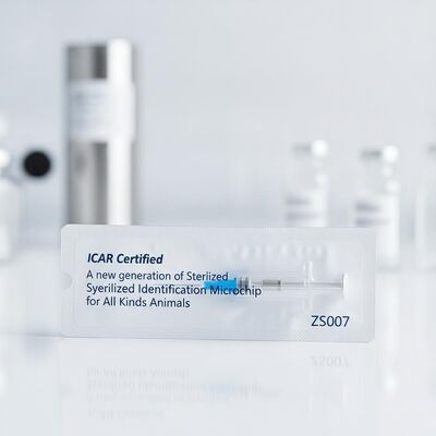 ICAR 認証された無菌注射器識別マイクロチップ ISO11784/5 FDX-B 標準とEO 動物のためのガス不妊