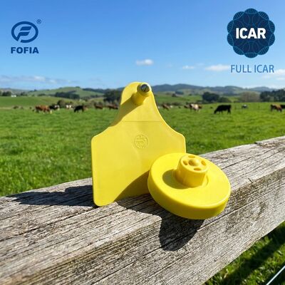 ICAR 完全認証 134.2KHz RFID 豚やヤギや羊の識別用の電子耳タグ