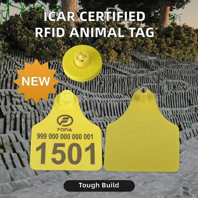 FULL ICAR イヤタグ RFID 電子 イヤタグ 家畜用 動物用 操作不可能な TPU イヤタグ 牛用 牛管理用