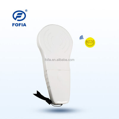 FOFIA 耐久性のあるプラスチック製 RFID ハンドヘルドリーダー、128x32 OLED スクリーン /USB 付き、長距離ペットおよび農場/牧場での使用に最適