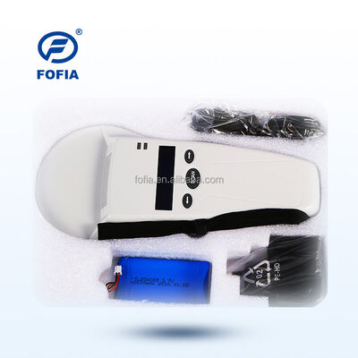FOFIA 耐久性のあるプラスチック製 RFID ハンドヘルドリーダー、128x32 OLED スクリーン /USB 付き、長距離ペットおよび農場/牧場での使用に最適