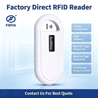 手持ちの動物マイクロチップ RFIDカードリーダー PT160 134.2kHz OLED画面 USB リチウムバッテリー CE認証 ISO 11784/11785 プロトコル