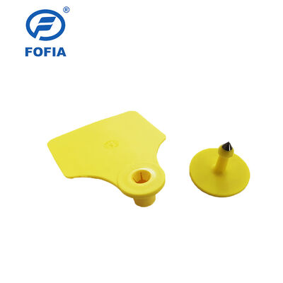Fofia T904 組み合わせ 動物耳タグ RFID TPU 72*57mm レーザーコード化 農産物 牛 豚 羊 イカール