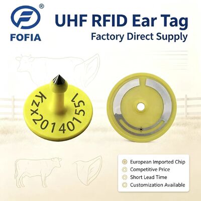 Fofia ICAR ET926 防水 RFID TPU 動物耳タグ FDX-B 134.2Khz EM4305 チップ家畜牛豚羊