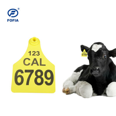 FOFIA ET921 プラスチック牛耳タグ 動物追跡レーザーコード化 種々のサイズ 牛 羊 豚 農場 使用番号