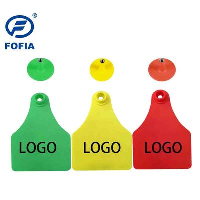 FOFIA ET921 プラスチック牛耳タグ 動物追跡レーザーコード化 種々のサイズ 牛 羊 豚 農場 使用番号
