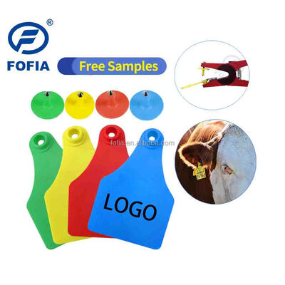 FOFIA ET921 プラスチック牛耳タグ 動物追跡レーザーコード化 種々のサイズ 牛 羊 豚 農場 使用番号