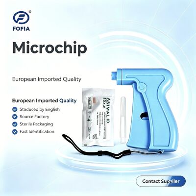 Fofia RFID 134.2kHz ICAR認定 スプリットタイプ 動物ID マイクロチップ 2.12*12mm モデル ZS005 防水素材 新品 1.5年