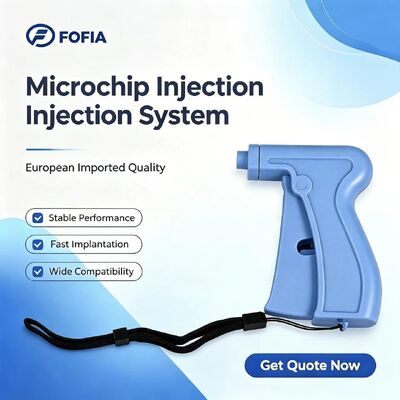 Fofia 2026 新発売 RFID 134.2kHz 犬動物用マイクロチップ 分割タイプ プラスチック ZS008 ペット用注射器 防水