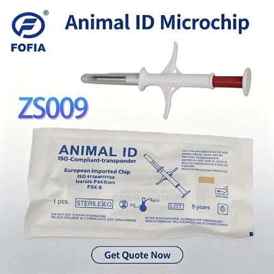 2026年ホットセールエディション ペット用 新型RFID 134.2kHz IC Fofia 動物用埋め込みマイクロチップ ホワイト PP素材 防水