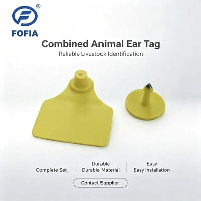 ICAR T904+T901 動物追跡コンボ耳タグチップ 牛 新高品質 RFID TPU レーザーコーディング 3年保証