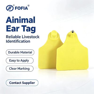 ICAR T904+T905 コンビネーション 動物耳タグ 新品 高品質 RFID TPU 70*57mm レーザーコード 3 年間の保証 牛の農場使用