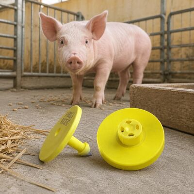 高セキュリティ 家畜 耳のタグ 牛 牛 動物 折りたたみ レーザー印刷機 プラスチック