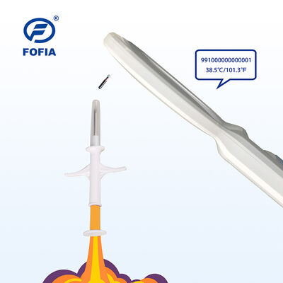 ICAR認定 Fofia 新型温度感知型 ホットマイクロチップ RFID バイオグラス ホワイト HT001 動物ID 防水犬 猫 ペット5