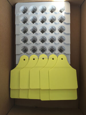 ICAR T904+T905 組み合わせ 動物追跡耳札 新品 高品質 RFID プラスチック TPU 70*57mm レーザーコード 3 年間の保証 農場