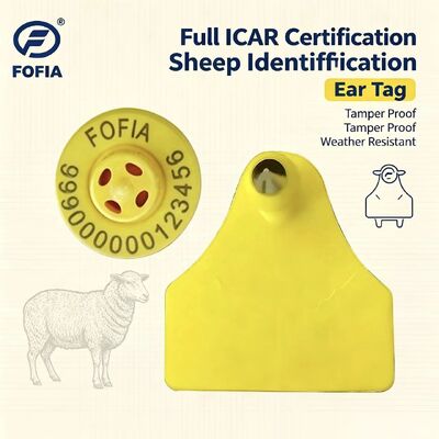 Fofia ET957+T967 羊・山羊兼用 電子動物追跡用イヤータグ 新品 高品質 RFID TPU レーザーコーディング 3年保証