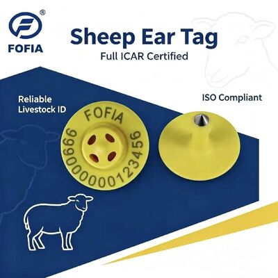 高品質の新品ET957+T901 134.2kHz TPU 電子耳タグ 豚 牛 羊 犬飼育場 10cm 読み取り範囲 -20~80C 29.90.3mm