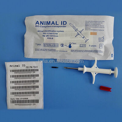 2026 2.12*12mm ホットセール Fofia RFID 134.2kHz 動物マイクロチップ ZS006 IP67 牛ウサギペット注射のための防水性