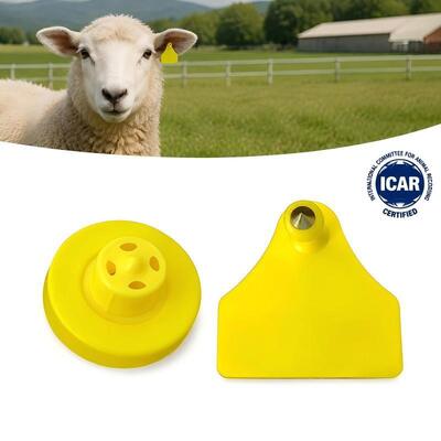 Waterproof Durable Fofia Sheep Goat Combination Electronic Animal Tracking Chip Ear Tag New RFID TPU Laser Coding Farm  3 Year