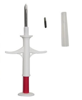6.86g ISOのトランスポンダーのマイクロチップのスポイトEOのガスの殺菌1.4*8mm