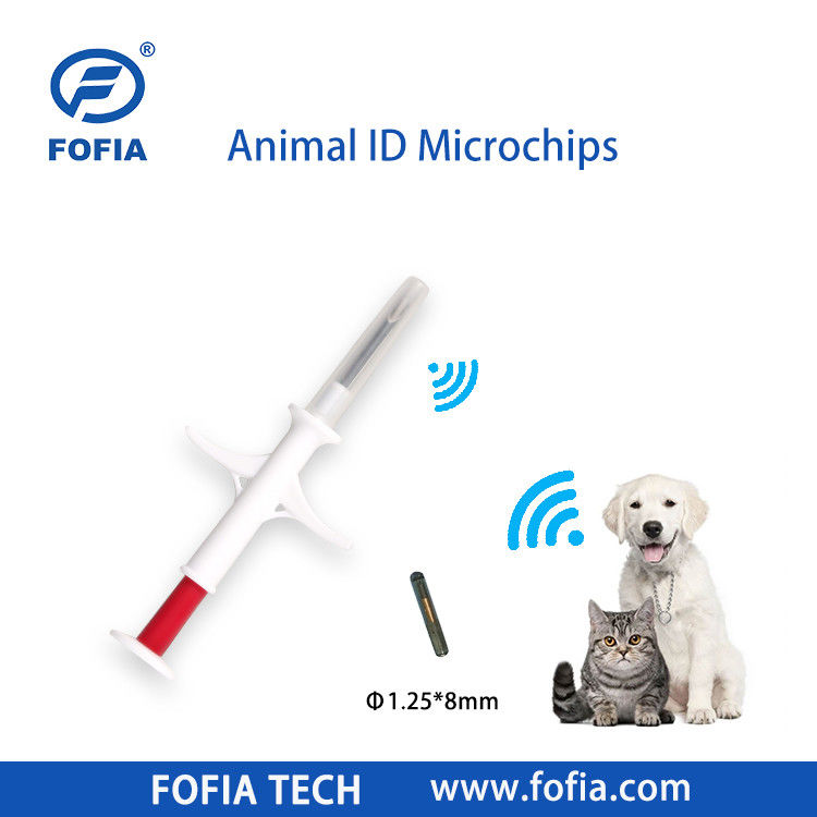 Fofia 2026 ホットセール RFID 134.2kHz 動物ID マイクロチップ 統合型耳タグ ZS009 牛ペット注射用防水