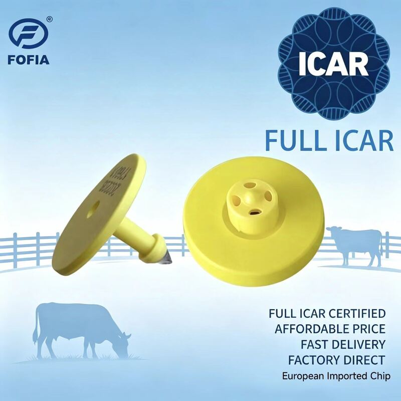 完全ICAR認証の耐久性のある電子耳タグ 畜産管理用 識別と追跡をサポートするFDX-B TPU技術