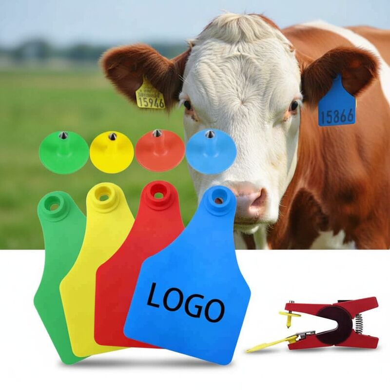 新しい T921 動物耳タグ黄色高品質 RFID TPU 農場牛用