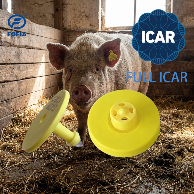 新しい農場 特別 大型 TPU 牛耳タグ フルICAR 牛 羊 牛 羊 犬