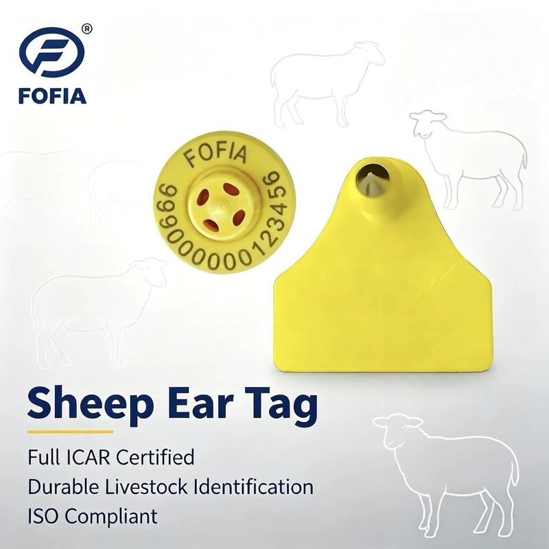耐久性 防水性 組み合わせ 電子 ヤギ 羊 動物追跡 イヤータグ 新品 高品質 RFID TPU レーザーコーディング 3年
