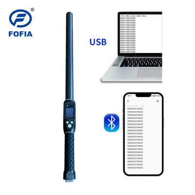 オーダーメイド ISO FDX-B HDX 30000 レコード ハンドヘルドスティック RFID 読書機 牛 畜産 耳のタグ マイクロチップ ロングレンジ プラスチック