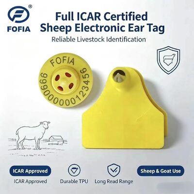 フォフィア ET957+T967 羊 羊 牛 畜産 組み合わせ 電子農場追跡耳札 新品 高品質 RFID TPU レーザーコード 3